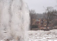 В Огре затоплены первые дома