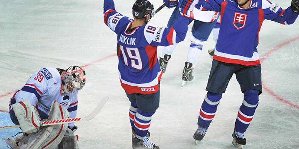 Pasaules čempionāts hokejā sākas ar Slovākijas uzvaru pār Franciju