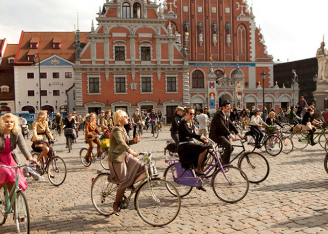 Kā krāšņākā un smalkākā no veloparādēm, Tvīda brauciens noslēgs Rīgas Velo nedēļu. FOTO