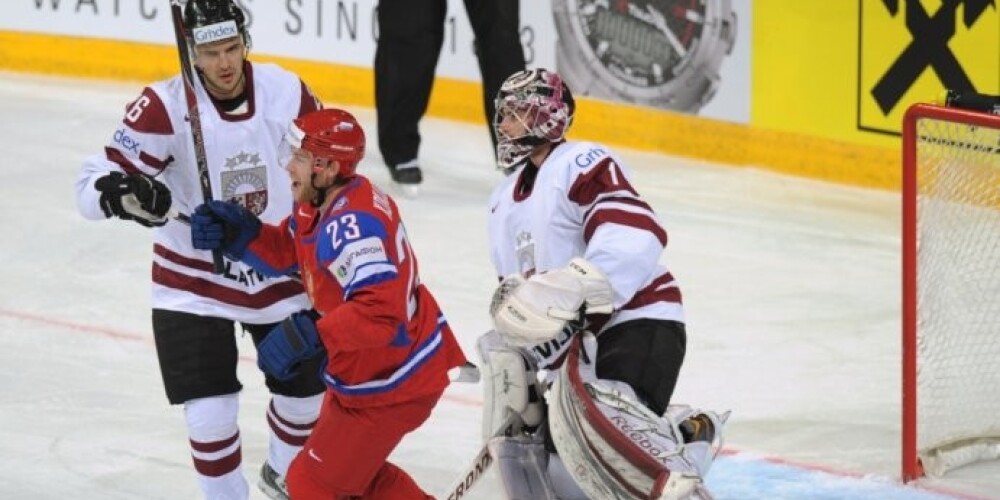 Latvijas hokejisti aktīvi gatavojas mačam ar ASV, uzsvaru liekot uz uzbrukumu