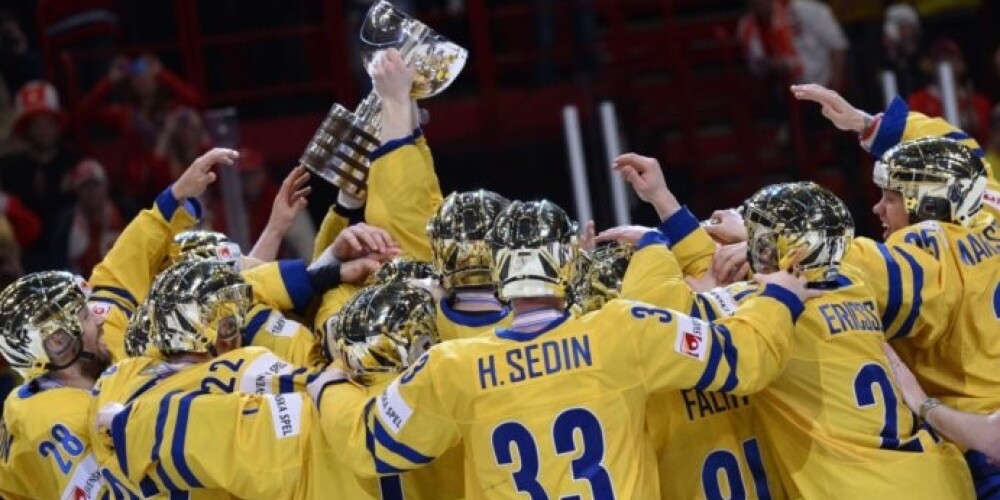 Šveices sapnis galā! Zviedrija savās mājās kļūst par pasaules čempioniem