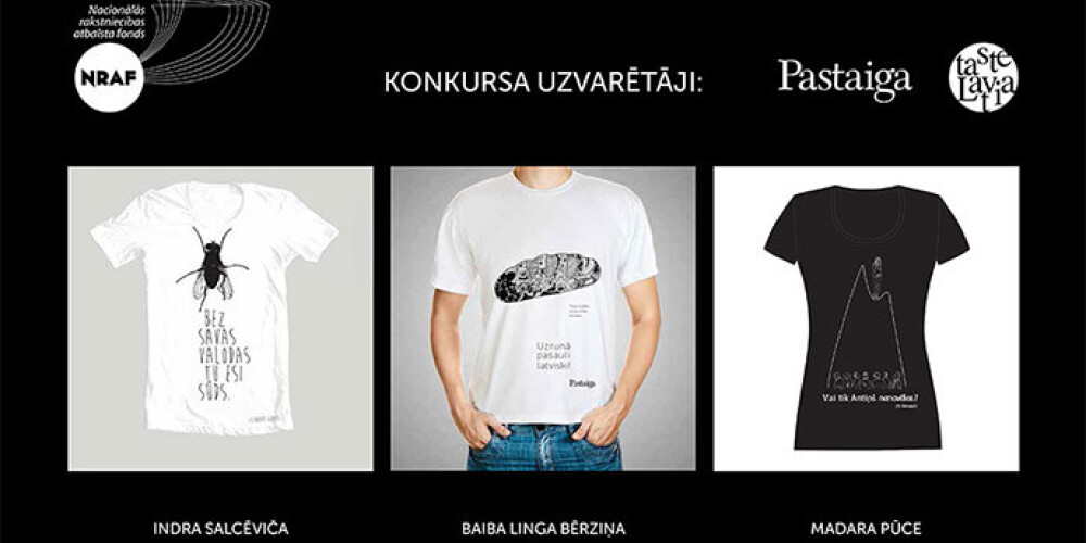 Konkursa “Uzrunā pasauli latviski” uzvarētāji.