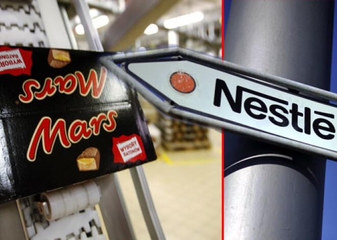 Pārtikas gigantiem "Nestle" un "Mars" izvirza apsūdzības par šokolādes produktu cenu fiksēšanu