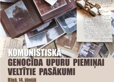 Šajā dienā Rīgas Latviešu biedrības namā risināsies konference „1941. gada 14. jūnija piemiņai”, kas veltīta uz Sibīriju aizvestajiem Latvijas bērniem.