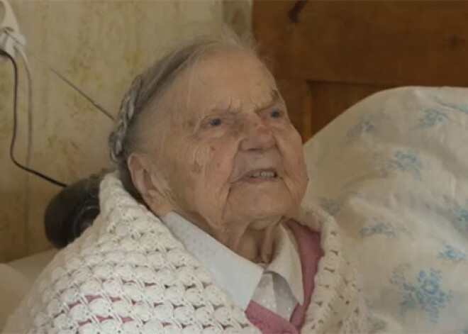 Vandzeniece Anna Birze nosvin 100. dzimšanas dienu. VIDEO