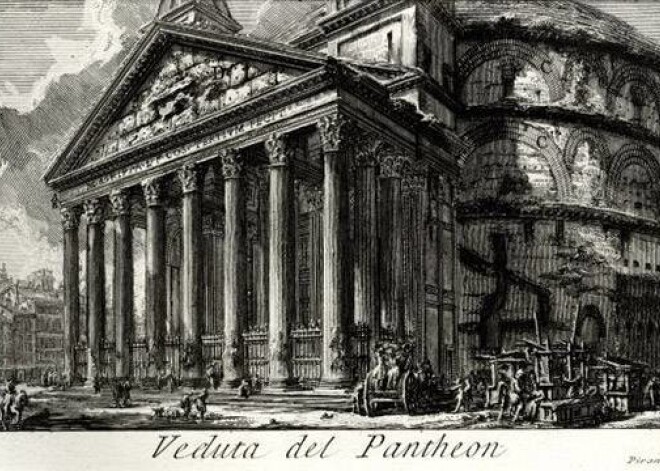 Džovanni Batista Piranēzi. „Panteons”. No sērijas „Romas antikvitātes”, 1756. 1. sējums, papīrs, oforts.