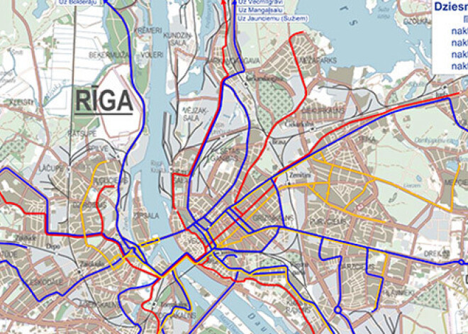 Dziesmu un deju svētku laikā - izmaiņas Rīgas sabiedriskā transporta kustībā