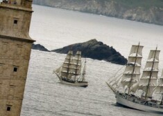 Jūrā nogrimis regates "The Tall Ships Races" kuģis, viens cilvēks ūdenī pazudis