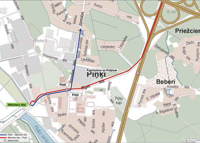 No 3.augusta Piņķos tiks pārcelts autobusa galapunkts un ieviesta jauna pieturvieta