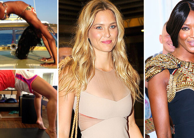 Наоми Кэмпбелл и Бар Рафаэли демонстрируют чудеса гибкости