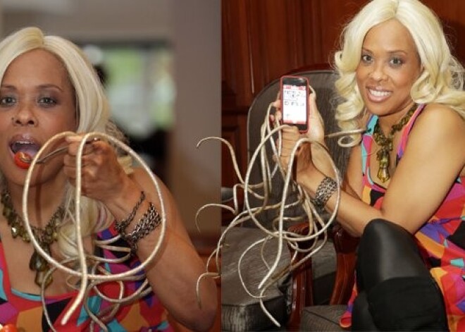 Женщина с самыми длинными ногтями в мире