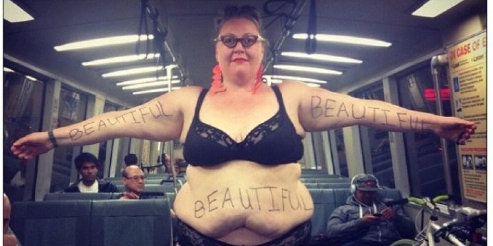 140-килограммовая дама нашла способ, как чувствовать себя красивой