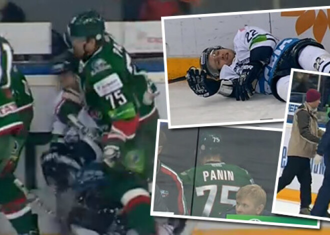 Par neiedomājamu rupjību KHL spēlē tikai 11 maču diskvalifikācija. VIDEO