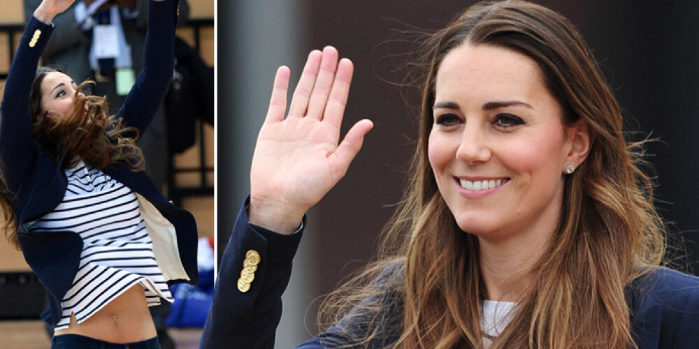 Герцогиня Кембриджская Кэтрин через три месяца после родов демонстрирует осиную талию и плоский живот