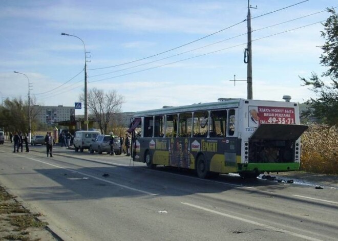 Volgogradā uzspridzinātais autobuss