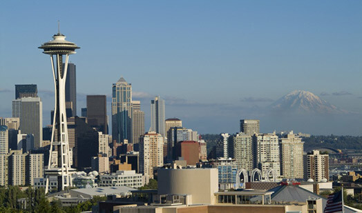 Space Needle в ясную погоду