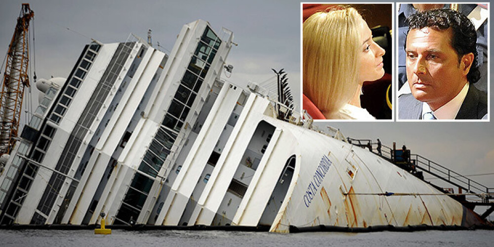Vai tiešām šī blondīne, flirtējot ar kapteini, apgāza "Costa Concordia"? FOTO