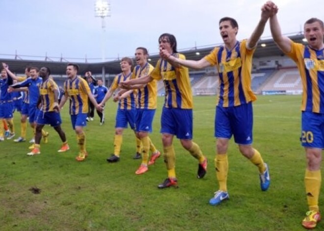 "Ventspils" futbolisti piekto reizi vēsturē triumfē Latvijas futbola čempionātā