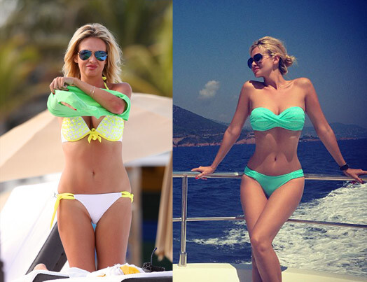 В 2012 году Виктория Лопырева тоже была стройной, однако в 2013 году ее талия стала еще более ярко выраженной, а объем бедер заметно уменьшился