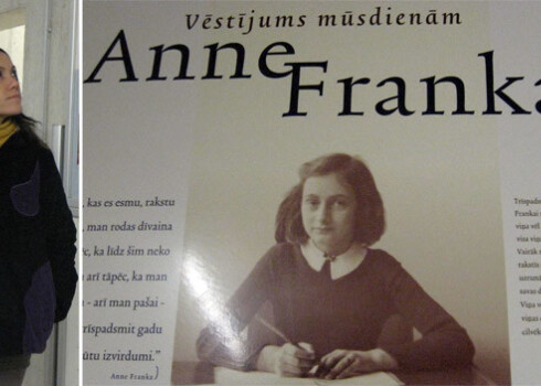 Vecpilsētas teātris 21. novembrī Žaņa Lipkes memoriālā izrādīs „Annas Frankas dienasgrāmatu” (attēlā – galvenās lomas atveidotāja Signe Ķipure). Izrāde radīs nebijuši klātbūtnes sajūtu, jo notiks laikā, kad skatāma ceļojošā starptautiskā izstāde par Annu Franku.