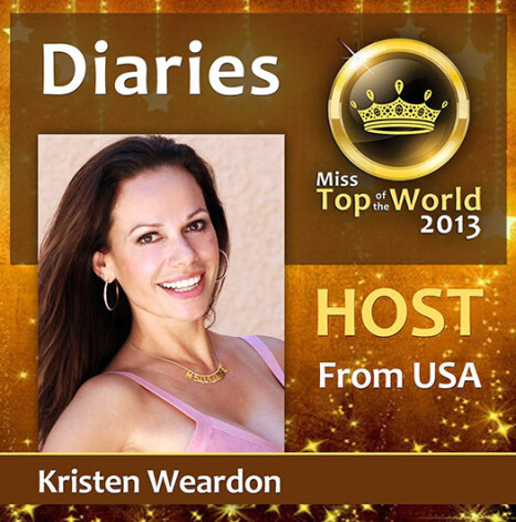 Miss Top of the World 2013” TV dienasgrāmatas vadīs amerikāniete Kristena Vierdona.