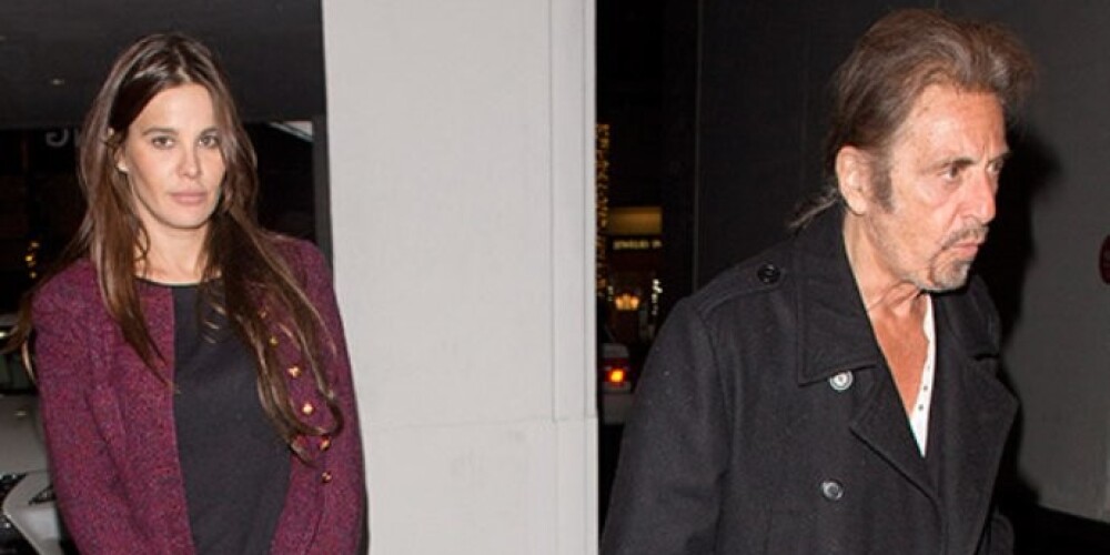 Известный актер 73-летний Аль Пачино на днях сходил со своей 33-летней подружкой Люсией Сола в итальянский ресторан.