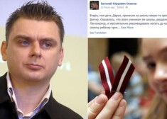 Pret krievu nacionālradikāli Jevgēņiju Osipovu Drošības policija uzsākusi kriminālprocesu par valsts karoga zaimošanu interneta vietnē „Facebook”. Osipovs atklāj, ka viņu pratinājusi „seksuāla” drošībniece, bet sarkanbaltsarkanās lentītes viņam neviens nepiespiedīs cienīt.