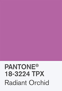 Tonis „starojošā orhideja” Pantone klasifikācijā.