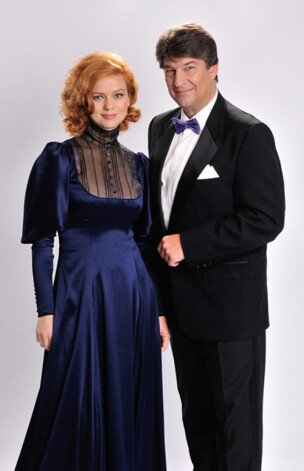 Nacionālā teātra aktrise Dita Lūriņa un klasiskās un latviešu populārās mūzikas leģenda Ingus Pētersons.