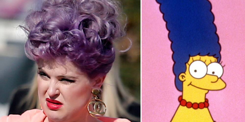 Неужели телеведущая Келли Осборн вдохновлялась прической Мардж Симпсон?