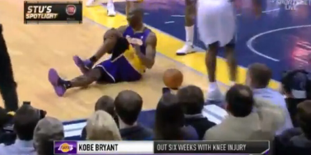 Kobe Braients gūst smagu savainojumu.
