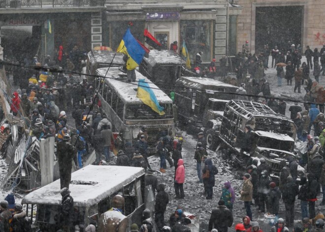 Nakts uz 22.janvāri Kijevas centrā