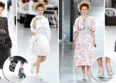 No Chanel 2014. gada pavasara augstās modes skates.