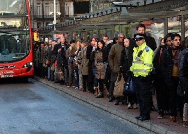 Pirmā Londonas metro streika diena radījusi pamatīgu haosu metropolē. FOTO