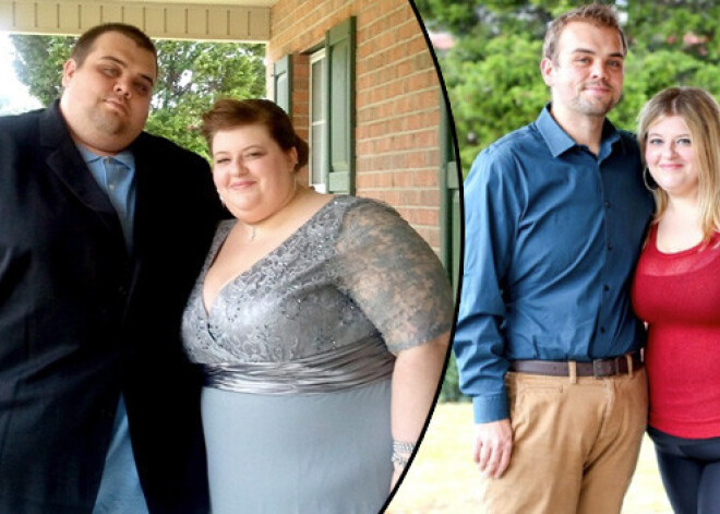 Pamatīgi resns mīlnieku pārītis saņemas un nomet 228 kilogramus! FOTO