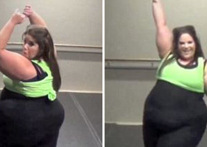 Толстушка отжигает на танцполе. ВИДЕО