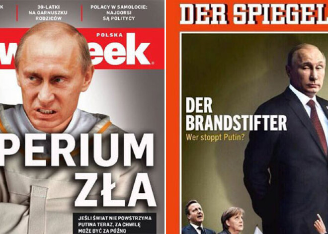 Обложки мировых СМИ: Путин в роли Гитлера, клоуна и психически больного