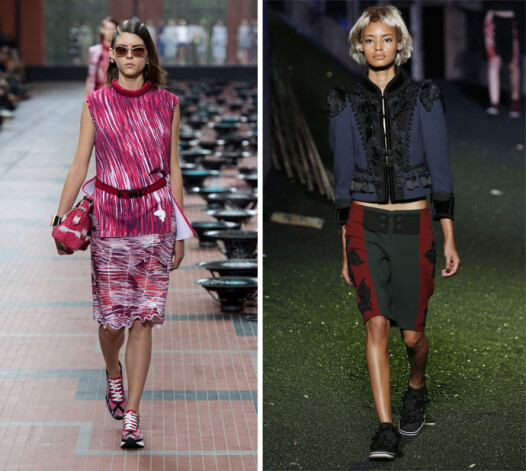 Tērpi no zīmolu Kenzo un Marc Jacobs 2014.gada pavasara/vasaras kolekcijas.