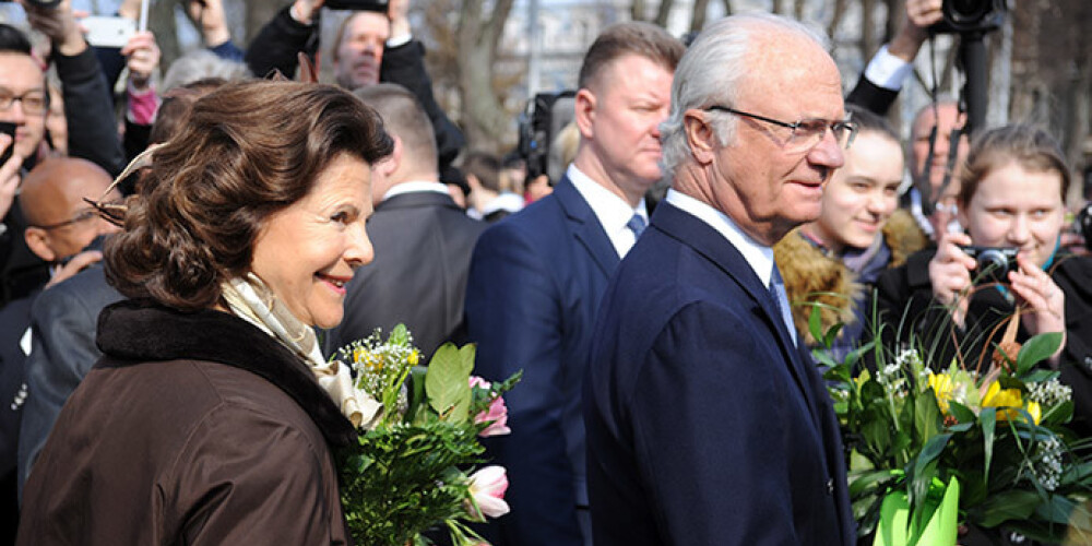 Latvijā viesojas Zviedrijas karalis Kārlis XVI Gustavs un karaliene Silvija. FOTO
