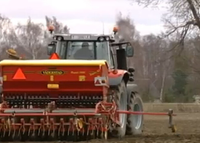 Laukos jau sākušies pavasara sējas darbi. VIDEO