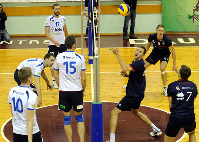 "Biolars"/"Jelgava" volejbolisti uzvar un atjauno intrigu cīņā par Latvijas čempionu titulu