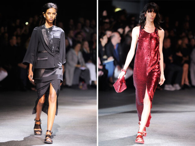 Tērpi no zīmola Givenchy 2014.gada pavasara kolekcijas.