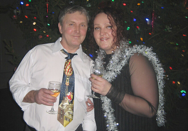 Operdziedātāja vēl kopā ar savu vīru un dēla tēvu Anatoliju.