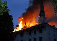 Разрушительный пожар в Рижском замке произошел в ночь на 21 июня прошлого года