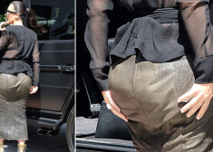 Ким Кардашьян не польстила своей фигуре странным нарядом