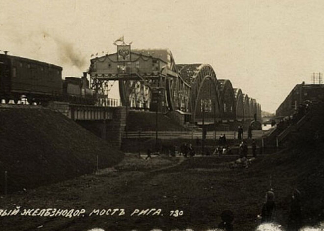 Rīgā atklāts jauns Dzelzceļa tilts. Pirms 100 gadiem...