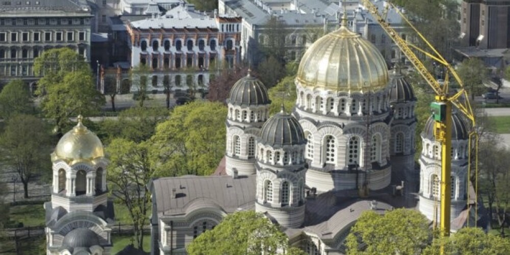 Откроют позолоченный купол Рижского Кафедрального Христорождественского собора