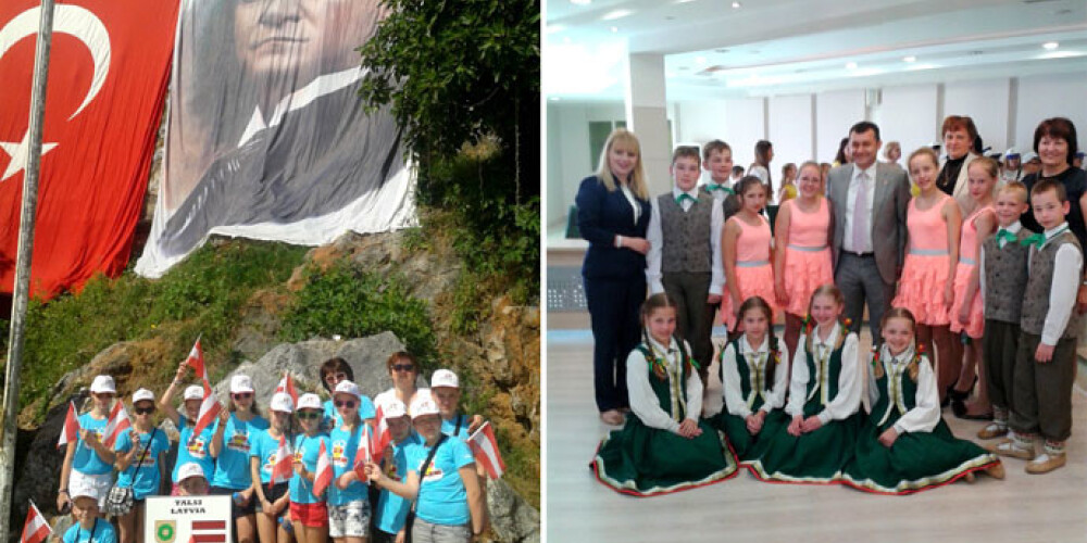 Talsu novada bērni aprīļa beigās viesojās Turcijas kūrortā Alānijā, lai tur piedalītos Nacionālajos bērnu aizsardzības svētkos un atzīmētu Turcijas valsts dibinātāja Ataturka dzimšanas dienu.