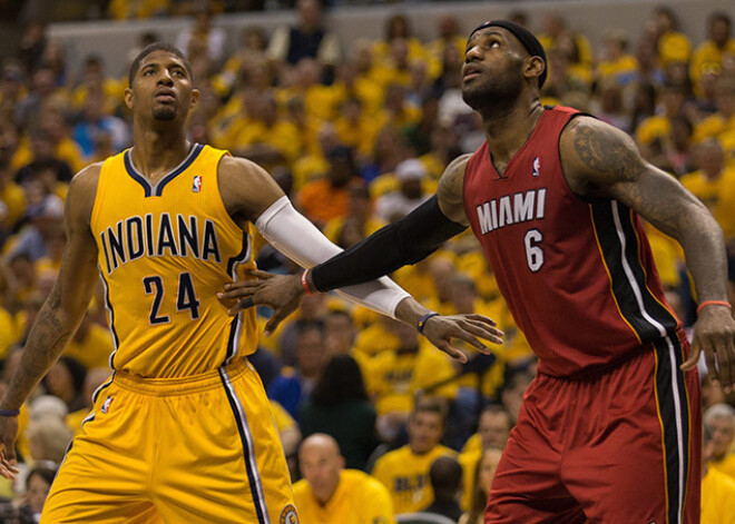 "Pacers" konferences finālu sāk ar uzvaru pār "Heat"