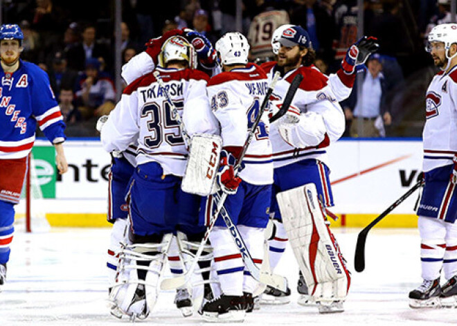 "Canadiens" pagarinājumā izcīna pirmo uzvaru pret "Rangers", sērijā 1:2. VIDEO